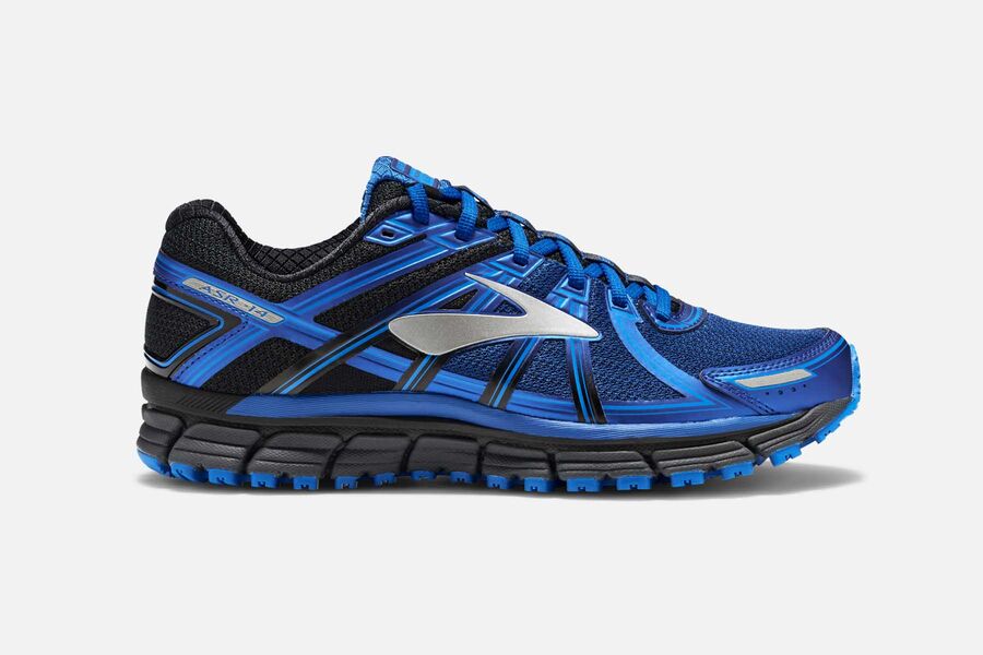 Brooks Adrenaline ASR 14 Mens Australia - Trail Running Shoes - Blue/Black (360-HQRBL)